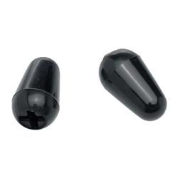 Strat Switch Tips Pair - Black