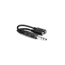 Hosa Y Cable - 1/4 in TRS to Dual 3.5 mm TRSF