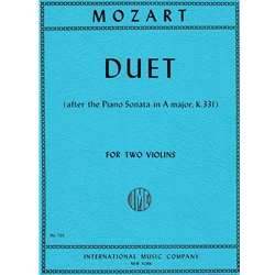 Duet (after the Piano Sonata in A Major, K. 331) -