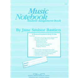 Music Notebook Student Assignment Book -