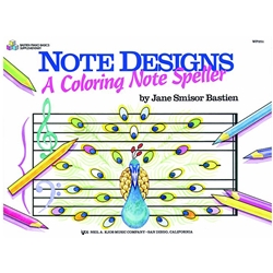 Bastien Note Designs: A Coloring Note Speller -