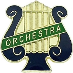 Orchestra Lyre Award Pin