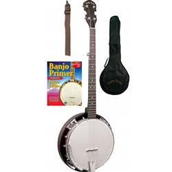 Gold Tone CC-BG Cripple Creek Banjo Bluegrass Starter Pack