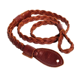 Henry Heller Mandolin Strap - Braided Garment Leather