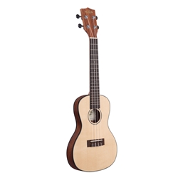 Kala KA-SSTU-C Solid Spruce Top Travel Ukulele w/ Bag Concert