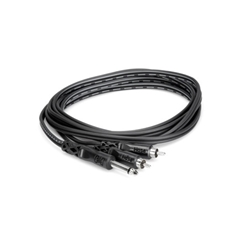 Hosa Y Cable - 1/4 in TS to Dual RCA - 6'