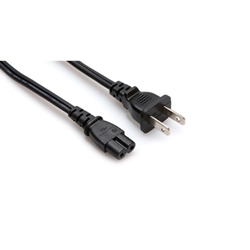 Hosa Power Cord - IEC C7 Non-Polorized to NEMA 1-15P - 8'