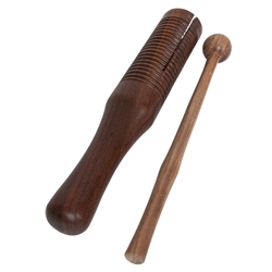 DOBANI WAGS Wooden Single Agogo Bell with Mallet