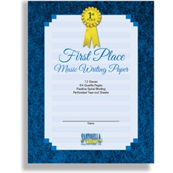 First Place Music Writing Paper - Spiral Bound -