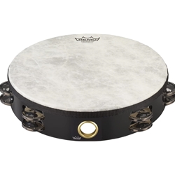 Remo TA-5208-70 Tambourine Fiberskyn 3 - Double Row 8"