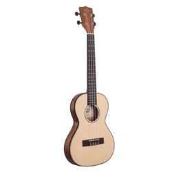 Kala KA-SSTU-T Solid Spruce Top Travel Ukulele w/Bag Tenor