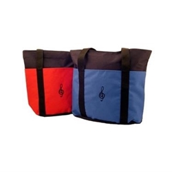 AIM 76402 G-Clef Zip Tote Bag with Pockets 18"w x 15"h