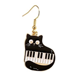 AIM MUER20 Cat w/ Keyboard Earrings