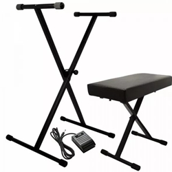 On Stage KPK6520 CB Keyboard Accessory Pack - Stand, Bench, and Sustain Pedal
