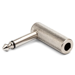 Hosa GPP-151 Adapter Right-Angle - 1/4" TS to Same