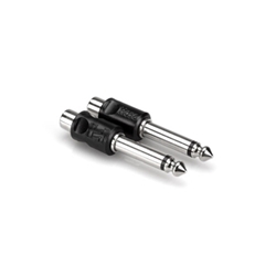 Hosa GPR-101 Adapters (2 pack) - RCA to 1/4" TS