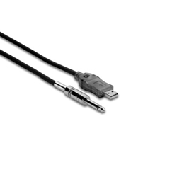 Hosa USQ-110 Tracklink USB Interface - 1/4" TS to USB Type A