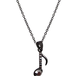 8th Note Pendant Necklace