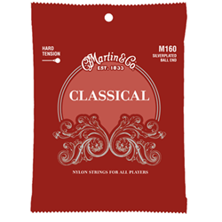 Martin M160 Classical Guitar String Set - Ball End Hard Tension