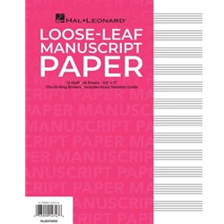 Standard Loose Leaf Manuscript Paper (pink Cover) -