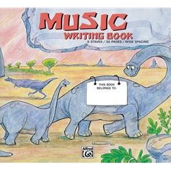 Music Writing Book (Dinosaur) - Beginner