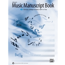 Alfred'S Music Manuscript Book, 10-Stave -
