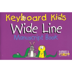 Keyboard Kids Wide Line Manuscript Book -  All Instruments