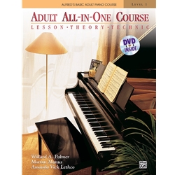 Alfred's Basic Adult All-In-One Course Book 1 w/ DVD - 1