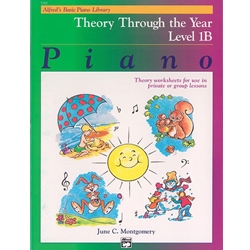 Alfred's Basic Piano Library: Theory Through the Year Book - 1B