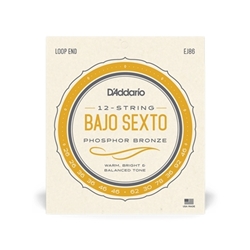D'Addario EJ86 Bajo Sexto Set - Phosphor Bronze 26-92