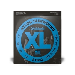 D'Addario ETB92 XL Nylon Tapewound Electric Bass