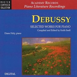 Debussy Selected Works for Piano CD -