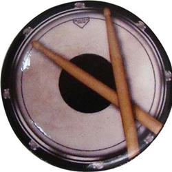 Drum with Sticks Pin