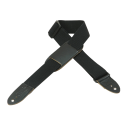 Levy's Leathers MC8PJ-BLK Kids Guitar Strap - Cotton w/Pad 1.5" Wide