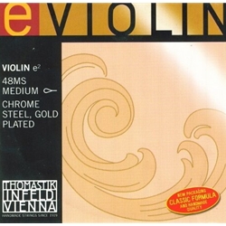 Thomastik-Infeld 48MS Violin E - Chrome Steel, Gold Plated, Loop End 4/4
