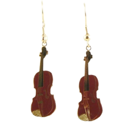 Violin Earrings