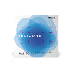 D'Addario H610 3/4M Helicore Orchestral Bass Set - Medium 3/4