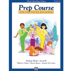 Alfred's Basic Piano Prep Course: Technic Book - E