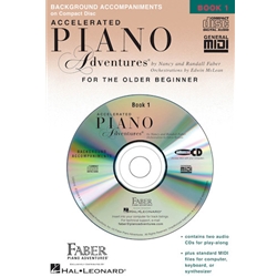 Accelerated Piano Adventures: Accompaniment CD Set - 1