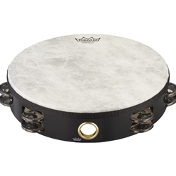 Remo TA-5208-70 Tambourine Fiberskyn 3 - Double Row 8"