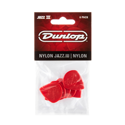 Dunlop 47P3N Jazz III Nylon Picks - 6 Pack