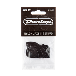 Dunlop 47P3S Jazz III Stiffo Picks - 6 Pack