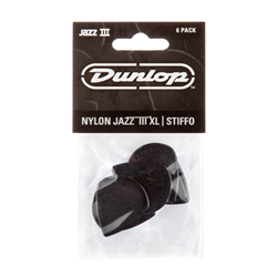 Dunlop 47PXLS Jazz III Stiffo Picks - 6 Pack X-Large