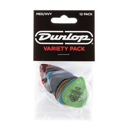 Dunlop PVP102 Pick Variety Pack - 12 Pack Medium to Heavy