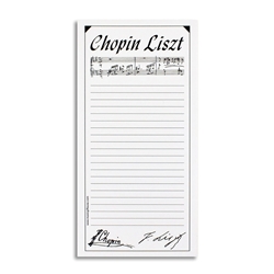 Music Gifts Company CL01 Chopin Liszt - Black & White