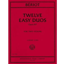 Twelve Easy Duos, Opus 87 for Two Violins -