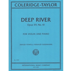 Deep River, Opus 59, No. 10 For Violin And Piano -