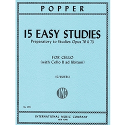 15 Easy Studies for Cello - Easy