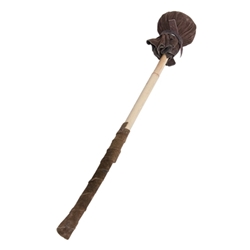 Mid-East Frame Drum Beater - Leather Wrapped