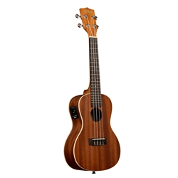 Kala KA-CE Satin Mahogany Ukulele w/EQ Concert